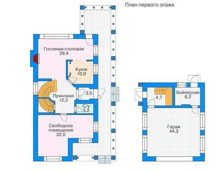 Планировка проекта дома №35-74 35-74_1.jpg