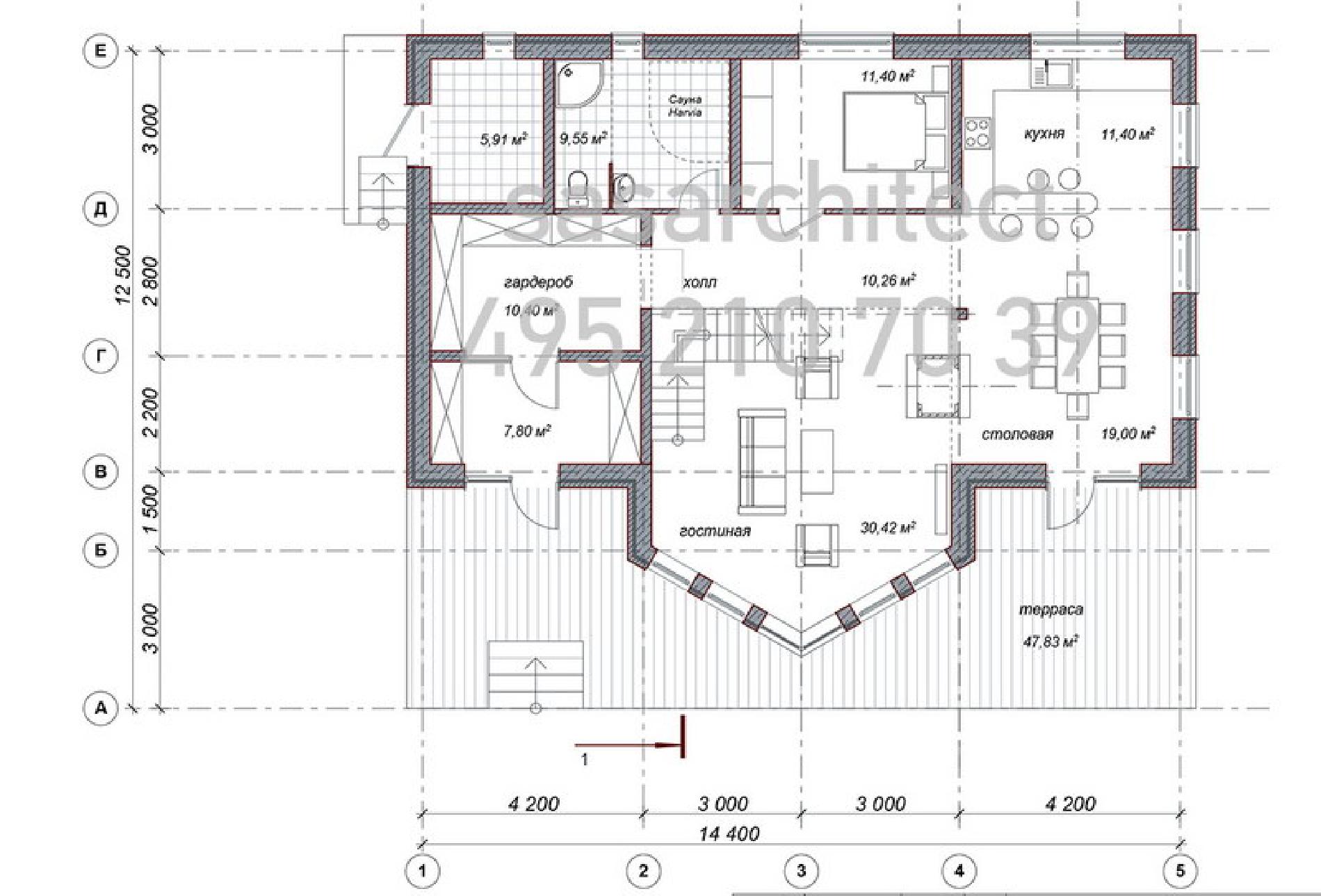 Планировка проекта дома №ba-153 p1.jpg