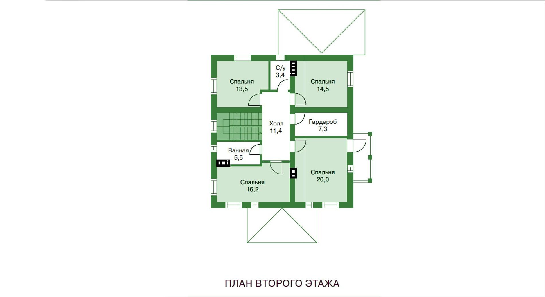 Планировка проекта дома №br-191 br-191_p2.jpg
