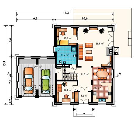 Планировка проекта дома №cp-55-81 cp-55-81_v1_pl1.jpg
