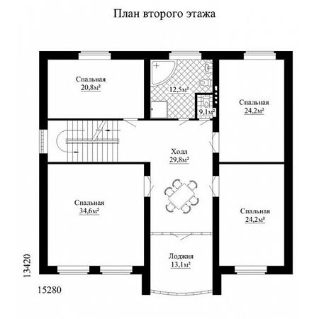 Планировка проекта дома №cp-82-71 cp-82-71_v1_pl2.jpg