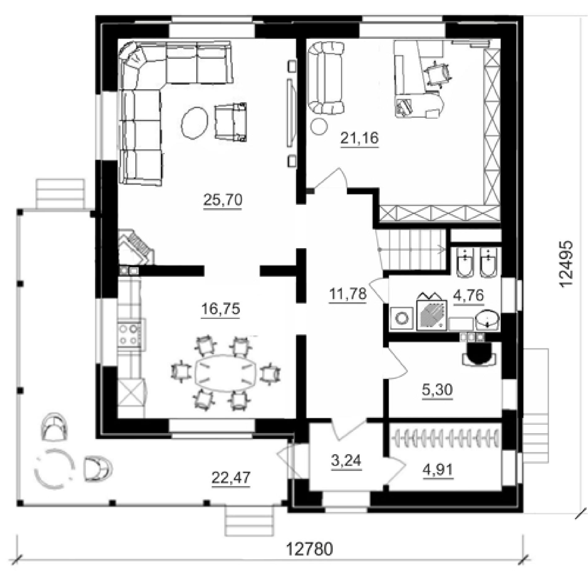 Планировка проекта дома №cp-88-26 cp-88-26_v1_pl0.jpg
