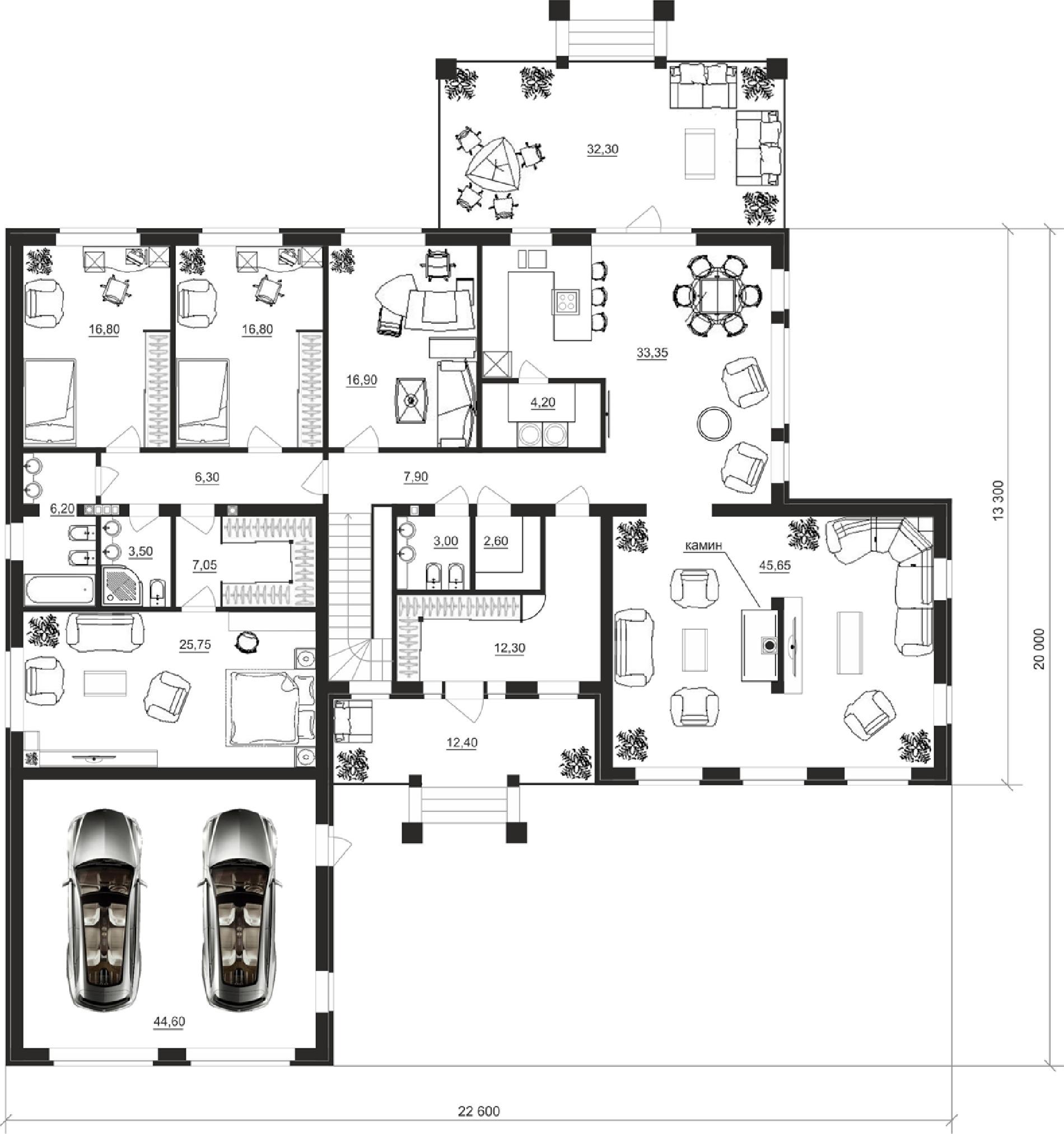 Планировка проекта дома №cp-91-05 cp-91-05_v1_pl1.jpg
