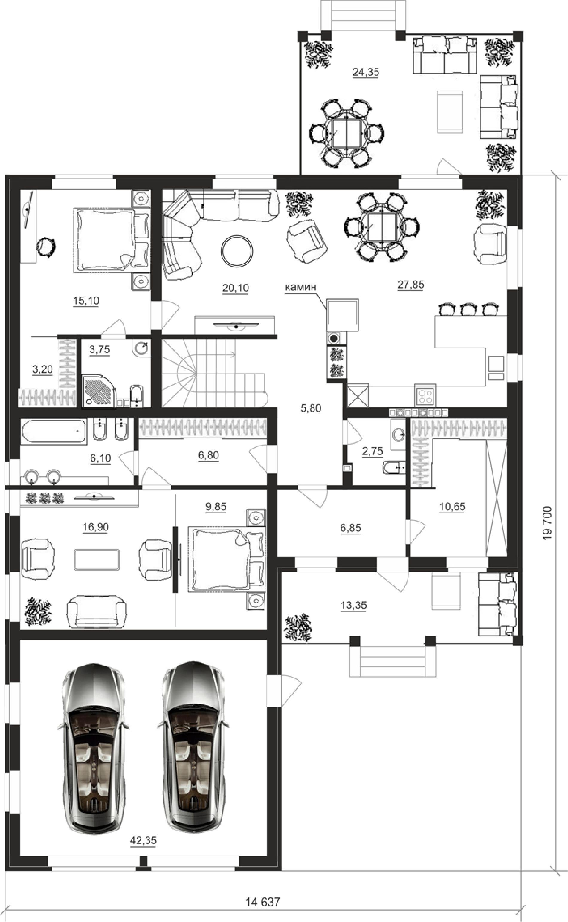Планировка проекта дома №cp-93-06 cp-93-06_v3_pl1.jpg