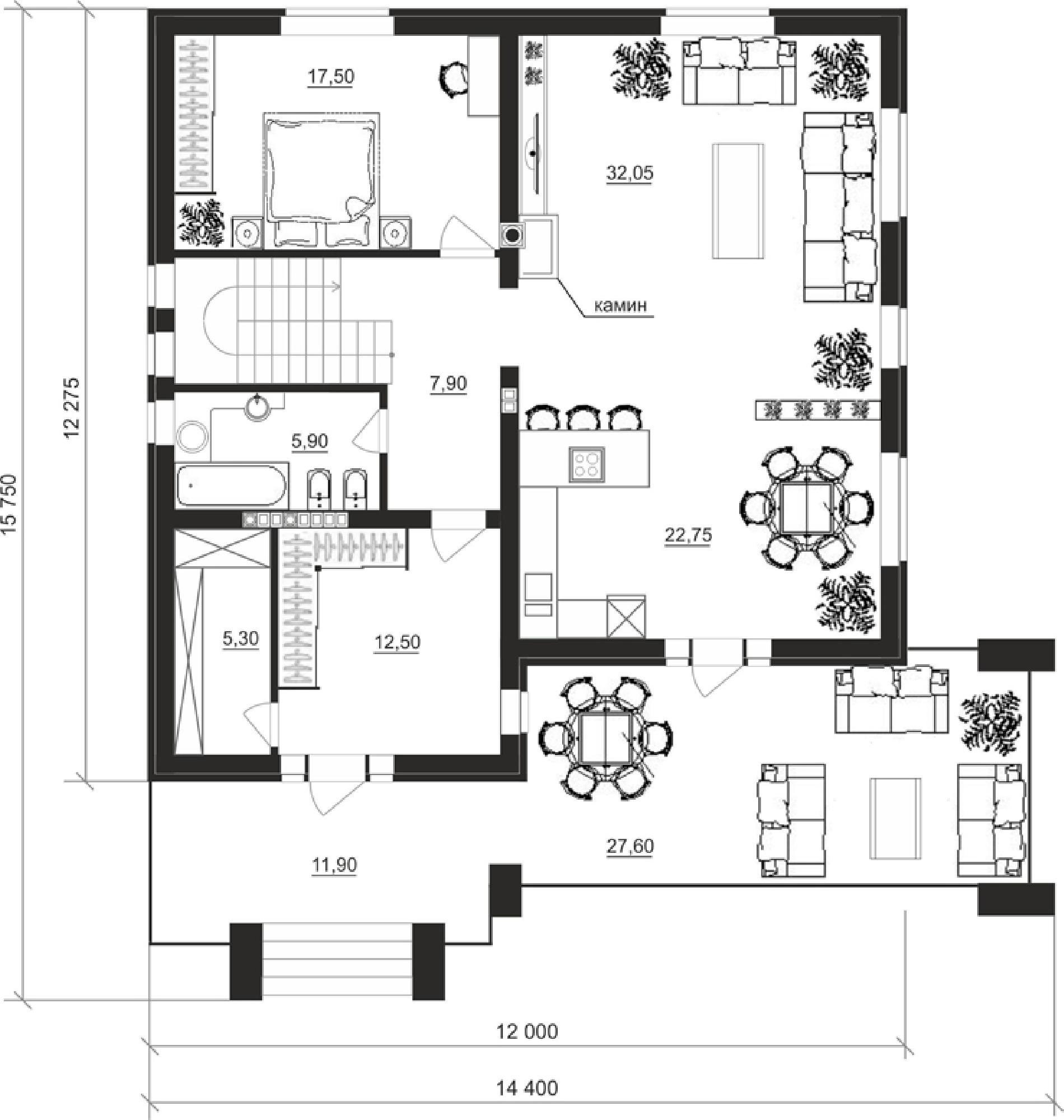 Планировка проекта дома №cp-93-09 cp-93-09_v1_pl1.jpg