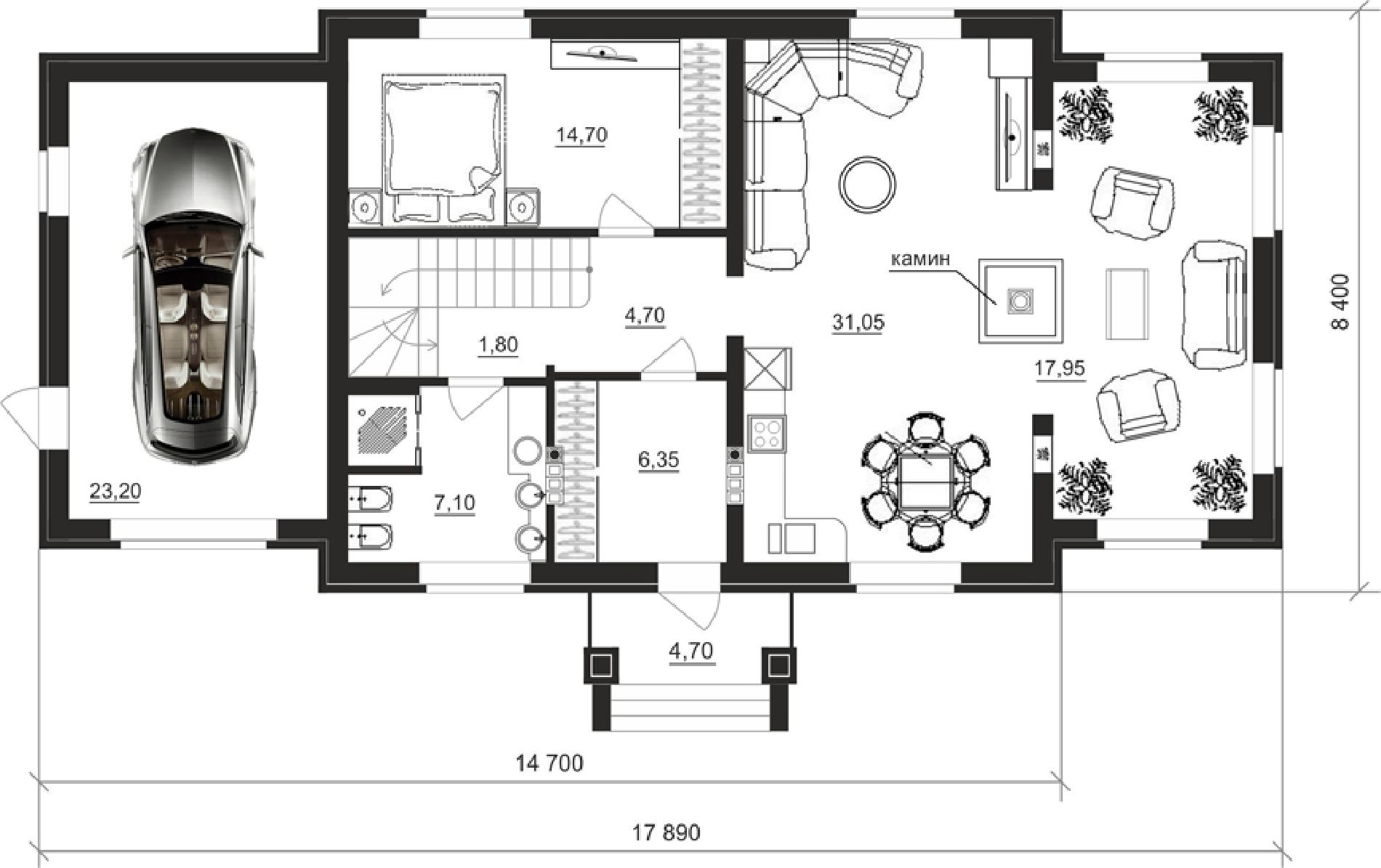 Планировка проекта дома №cp-93-45 cp-93-45_v1_pl1.jpg