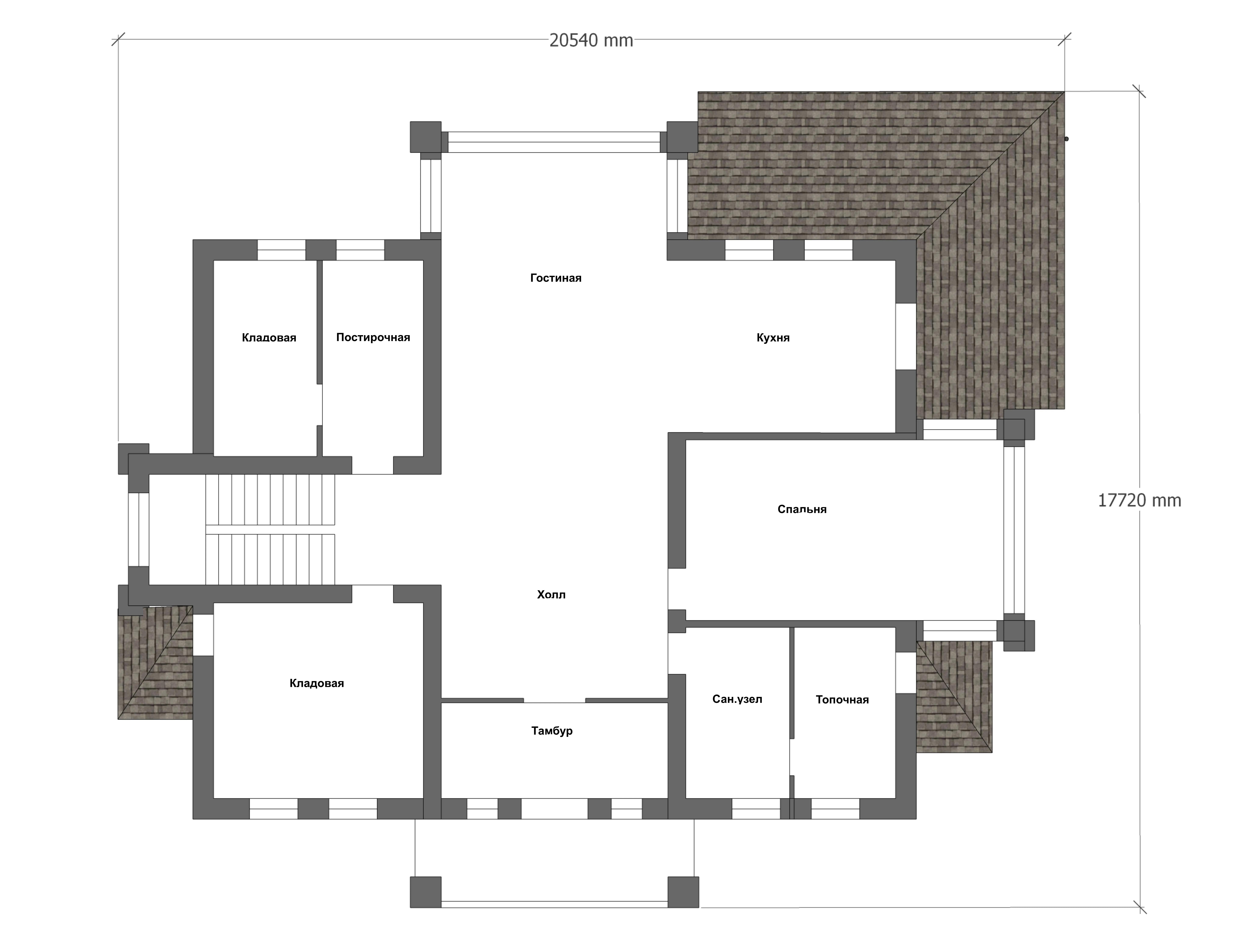 Планировка проекта дома №h-008 H-008_p1.webp
