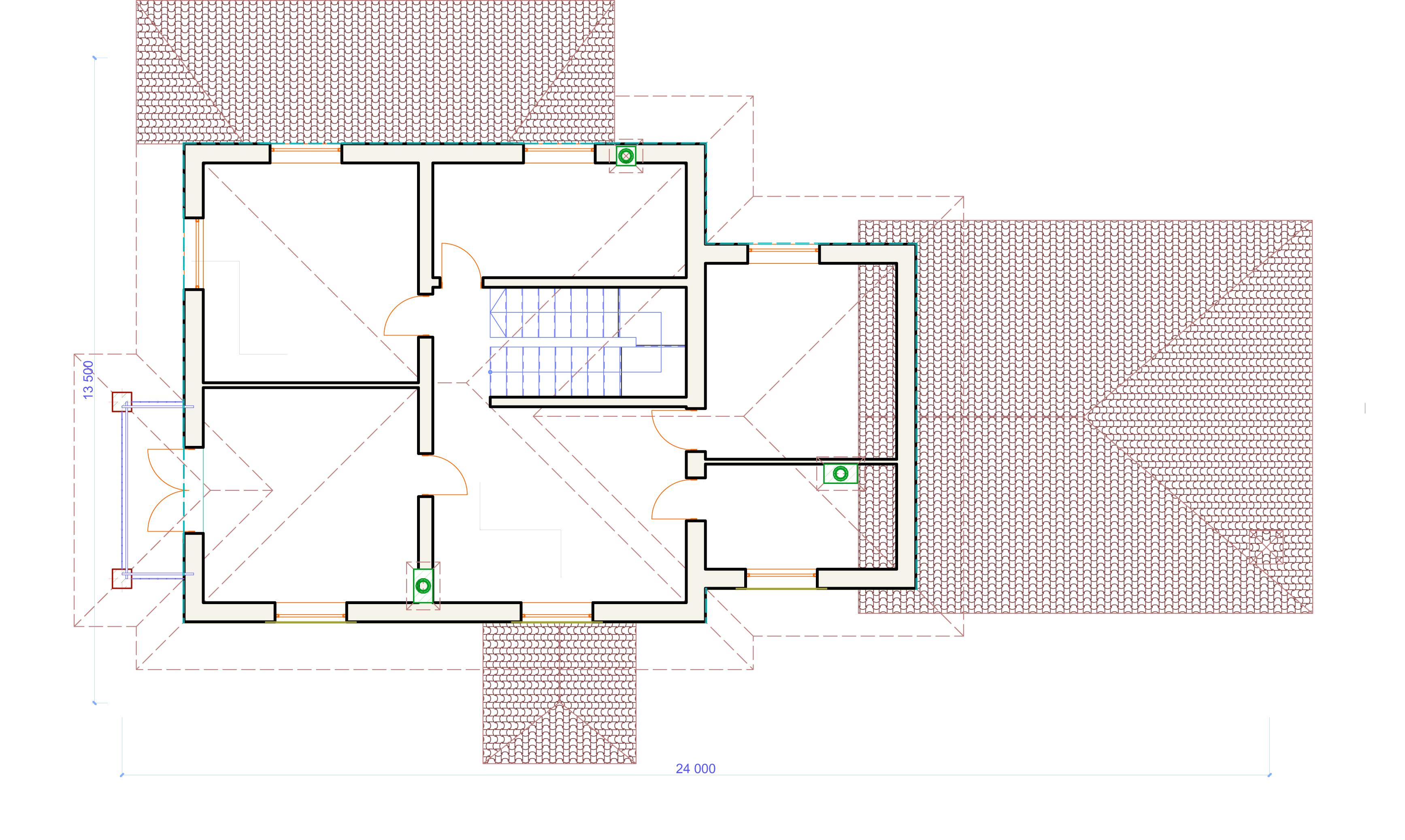 Планировка проекта дома №h-050 H-050_p2.webp