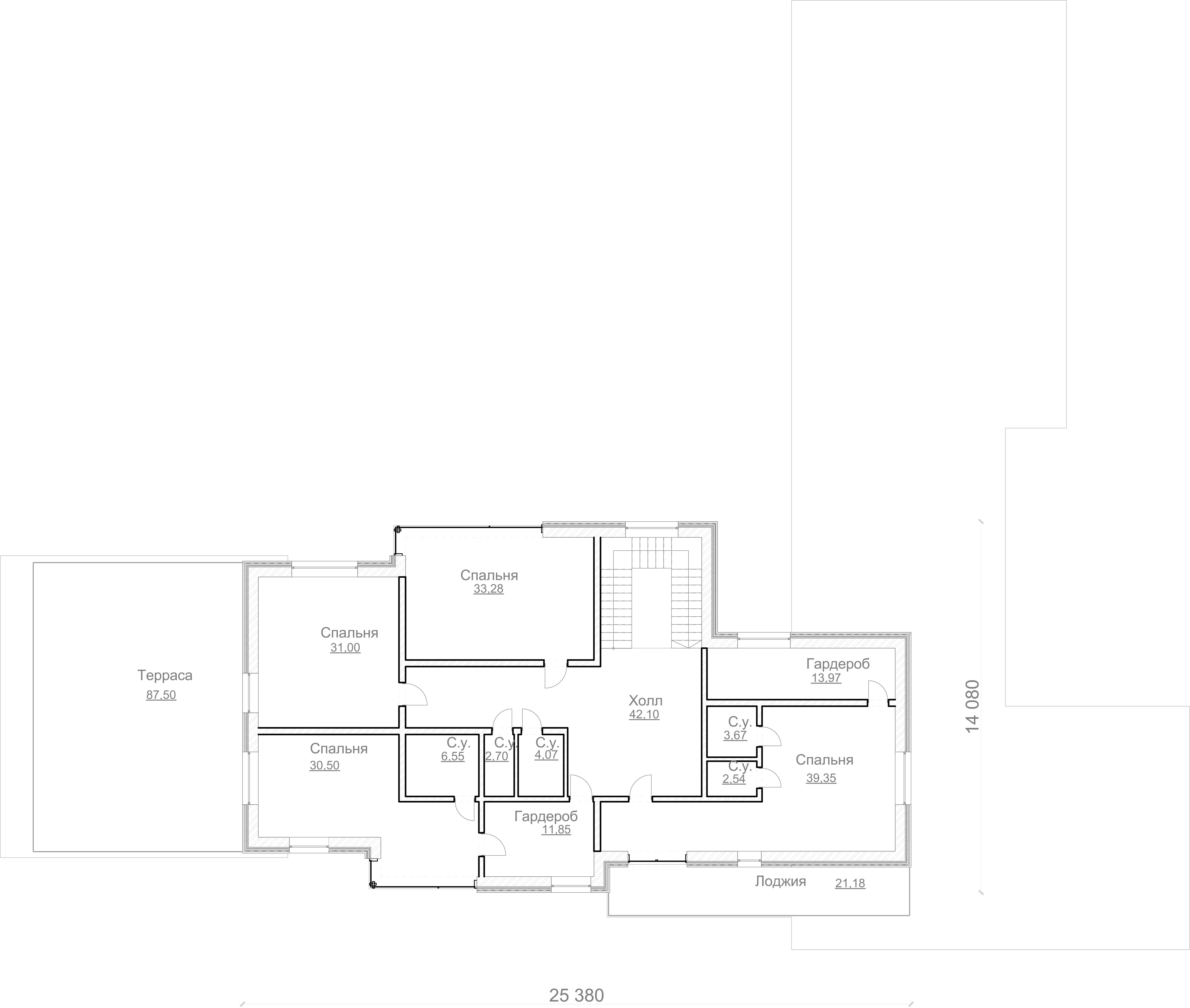 Планировка проекта дома №h-067 H-067_p2.webp