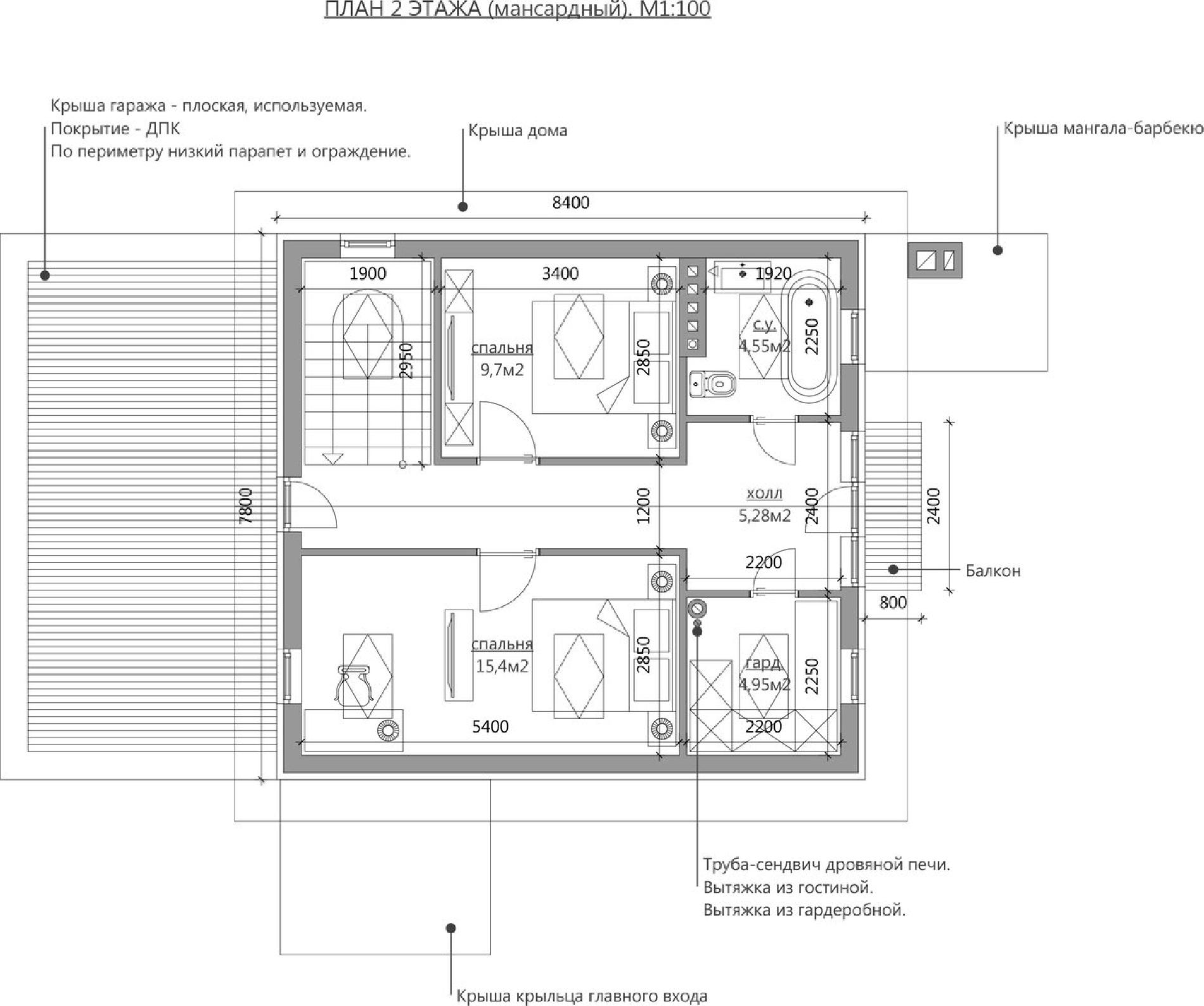 Планировка проекта дома №h-1020 h-1020_p2.jpg