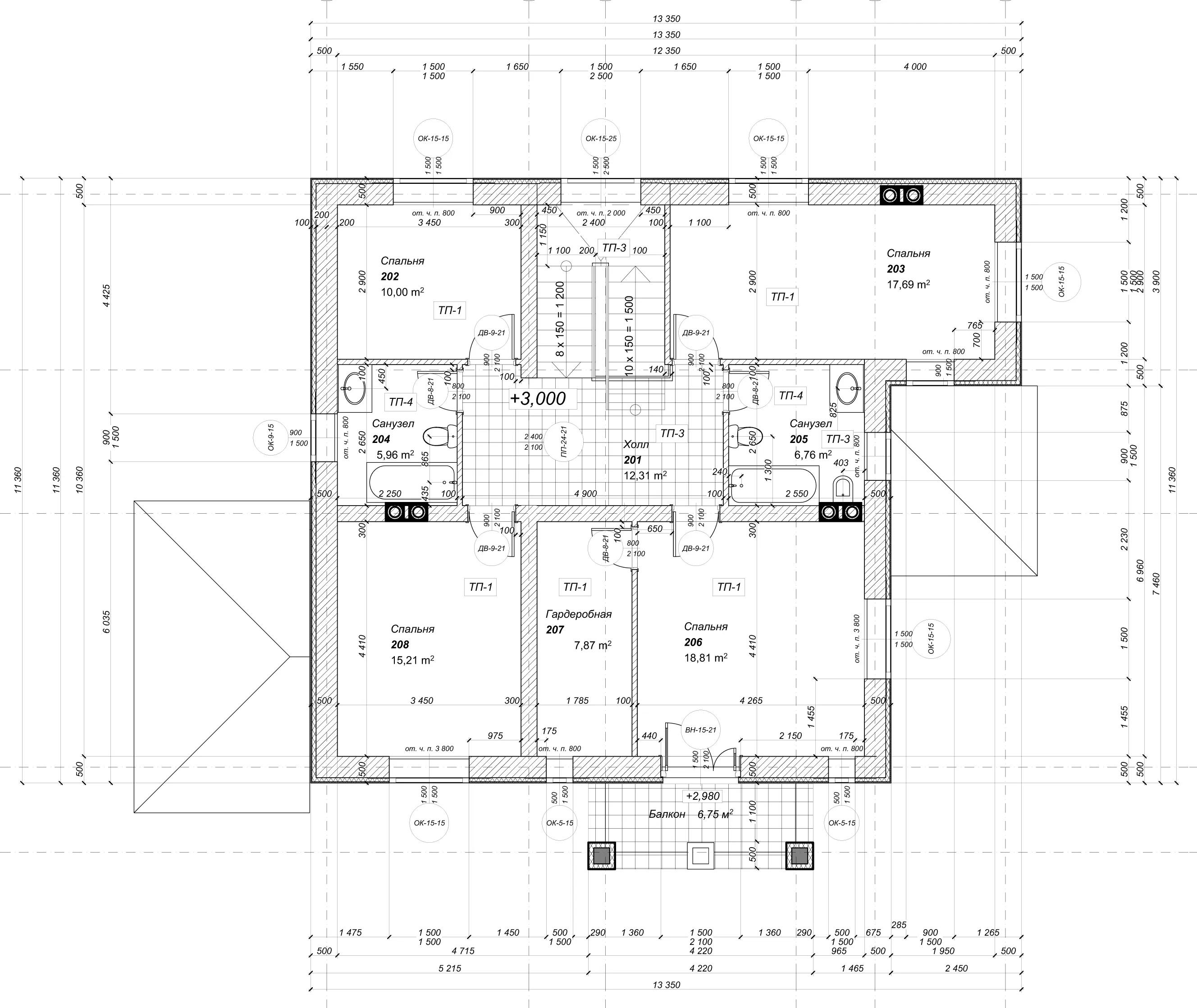 Планировка проекта дома №h-1102 H-1102_p2.webp