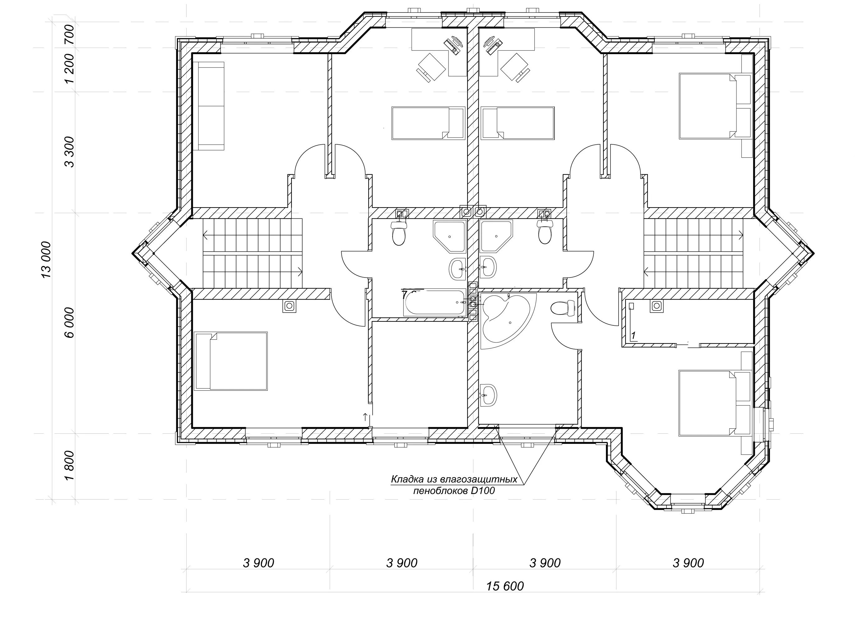 Планировка проекта дома №h-1104 H-1104_p2.webp