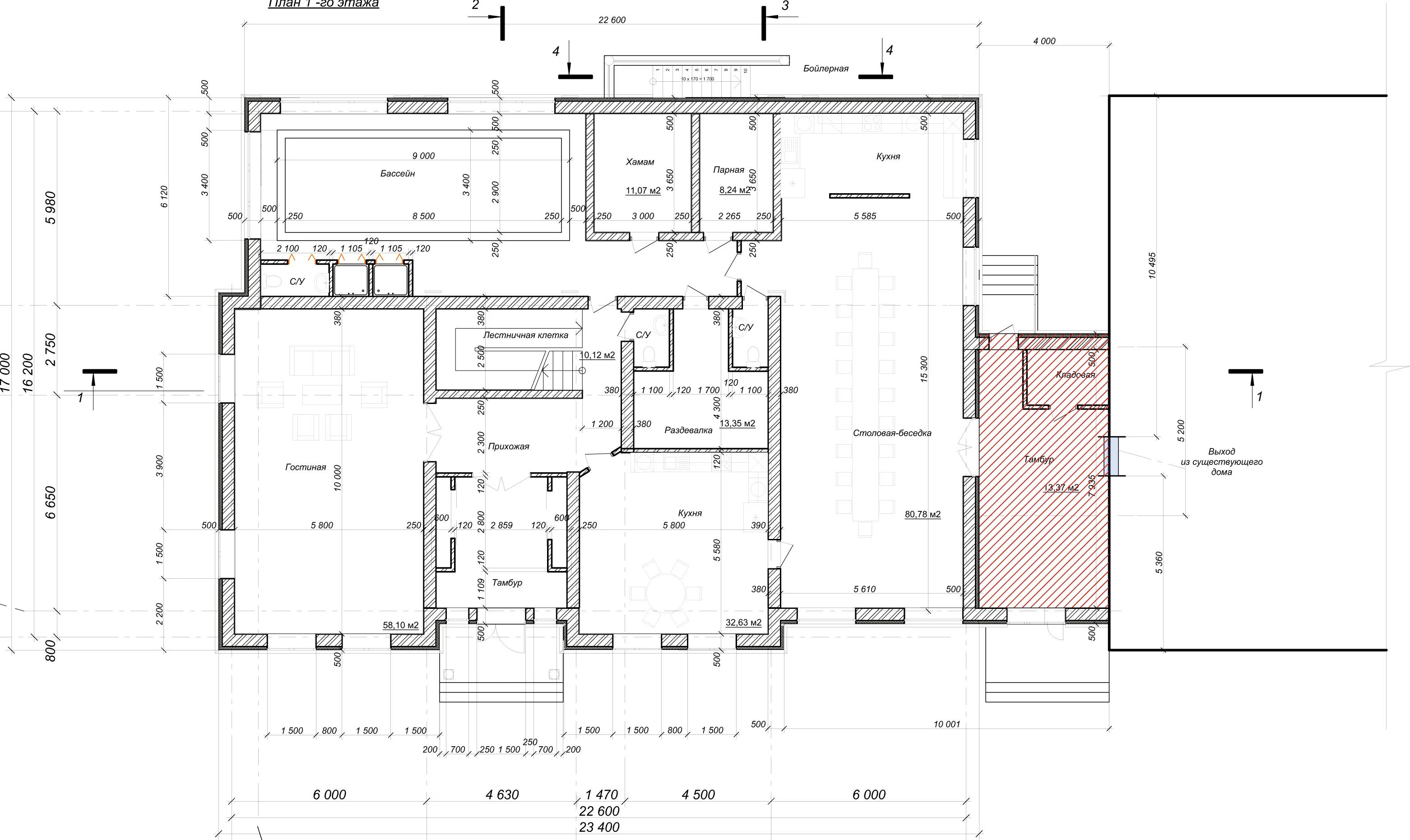 Планировка проекта дома №h-1116 H-1116_p1.webp
