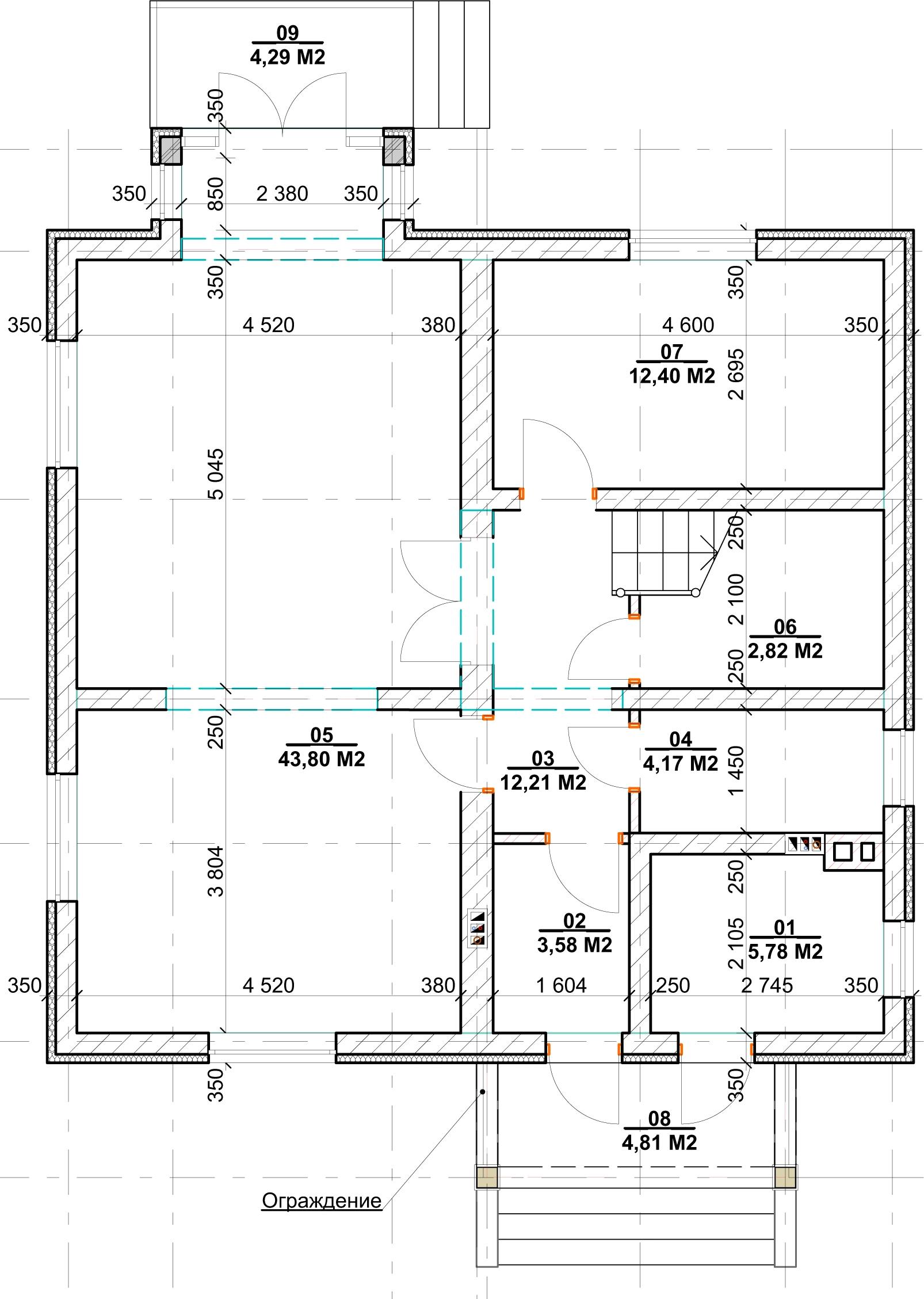 Планировка проекта дома №h-1131 H-1131_p1.webp