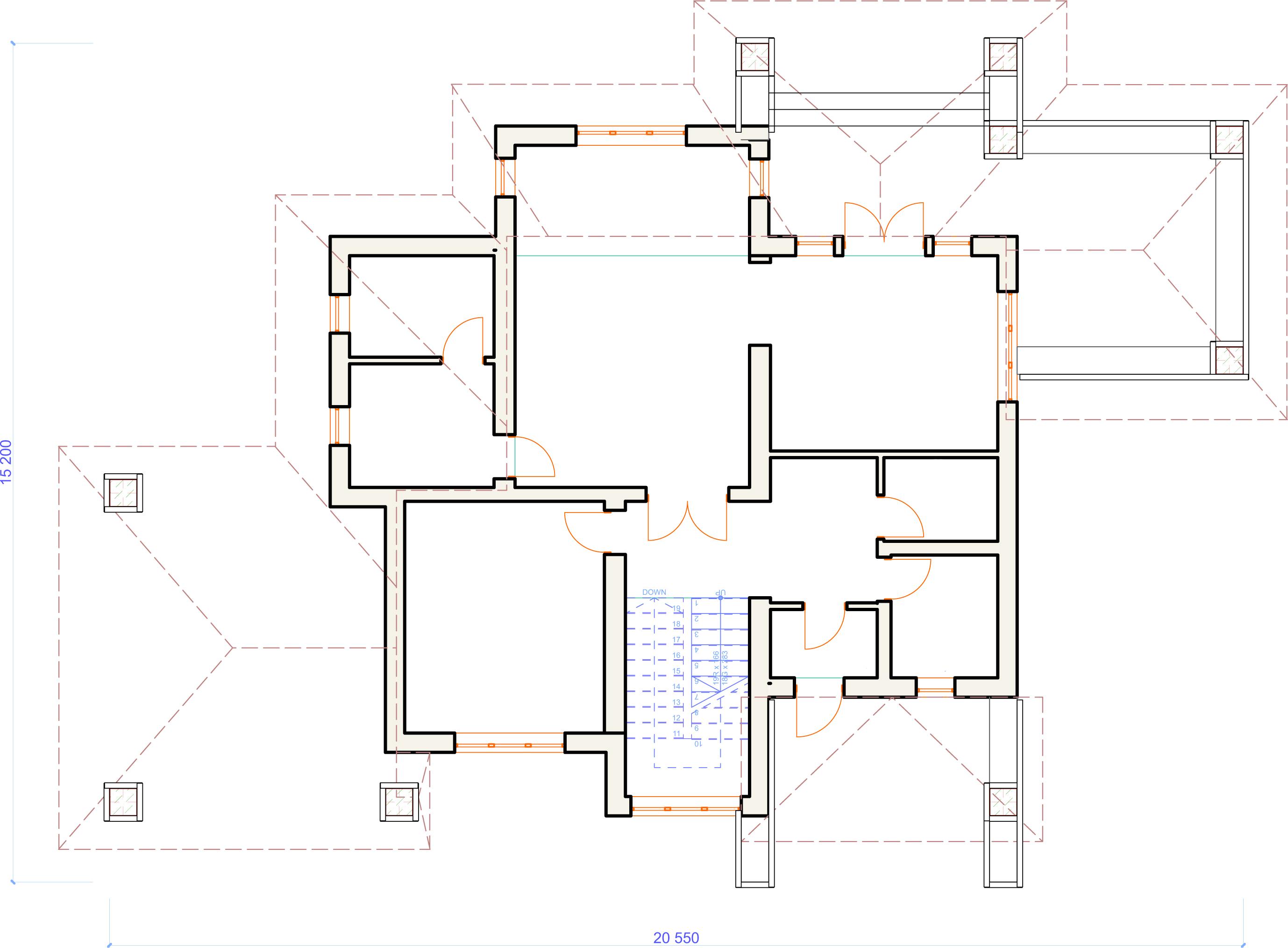 Планировка проекта дома №h-1132 H-1132_p1.webp