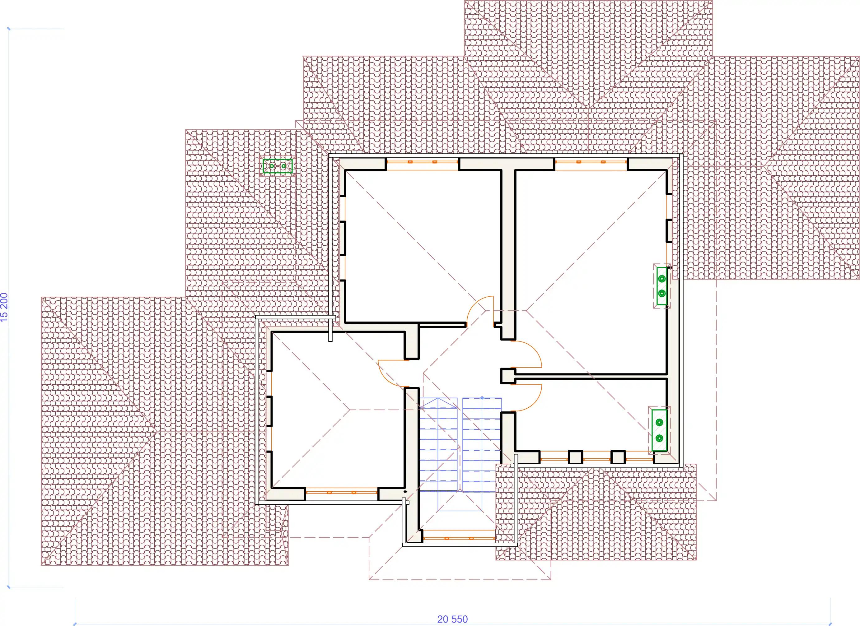 Планировка проекта дома №h-1132 H-1132_p2.webp