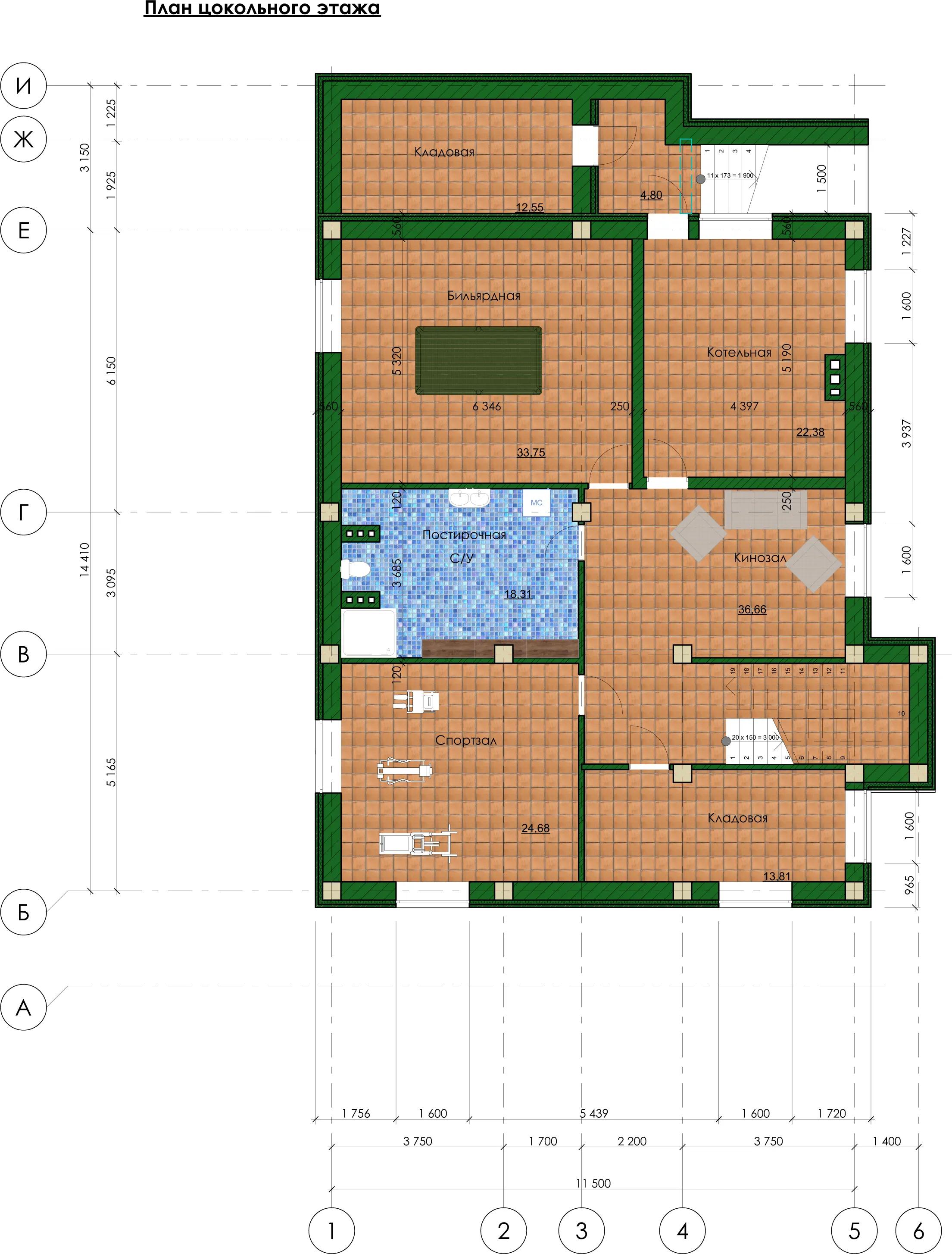 Планировка проекта дома №h-1246 H-1246_p3.webp