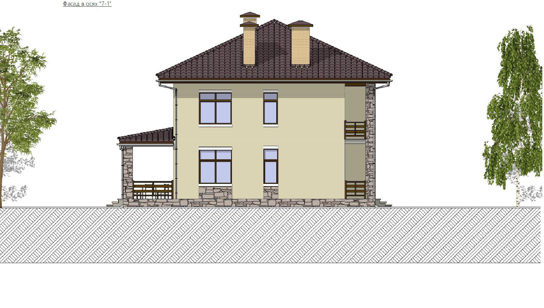 Фасады проекта дома №h-1406 H-1406_f3.jpg