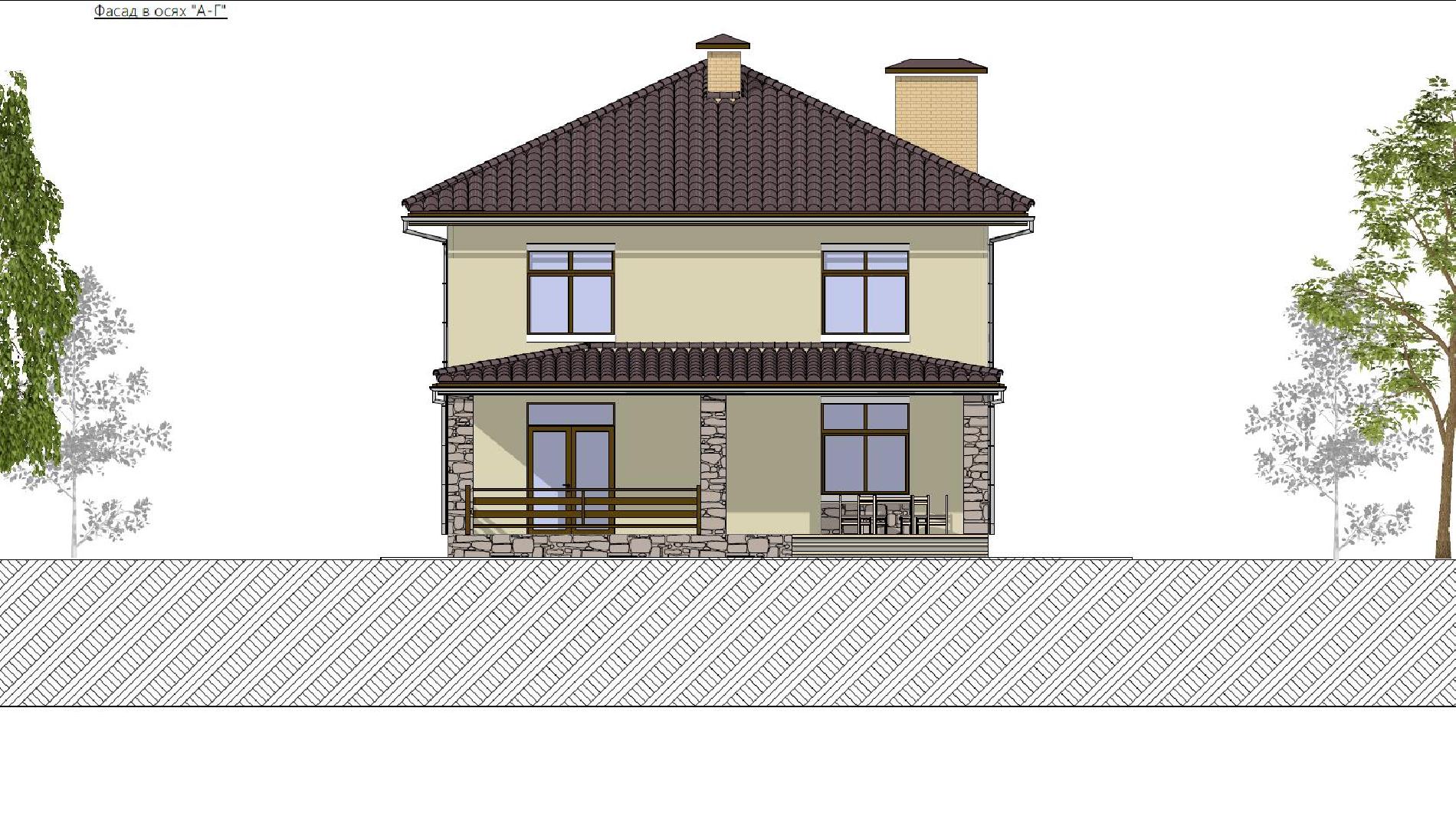 Фасады проекта дома №h-1406 H-1406_f4.jpg