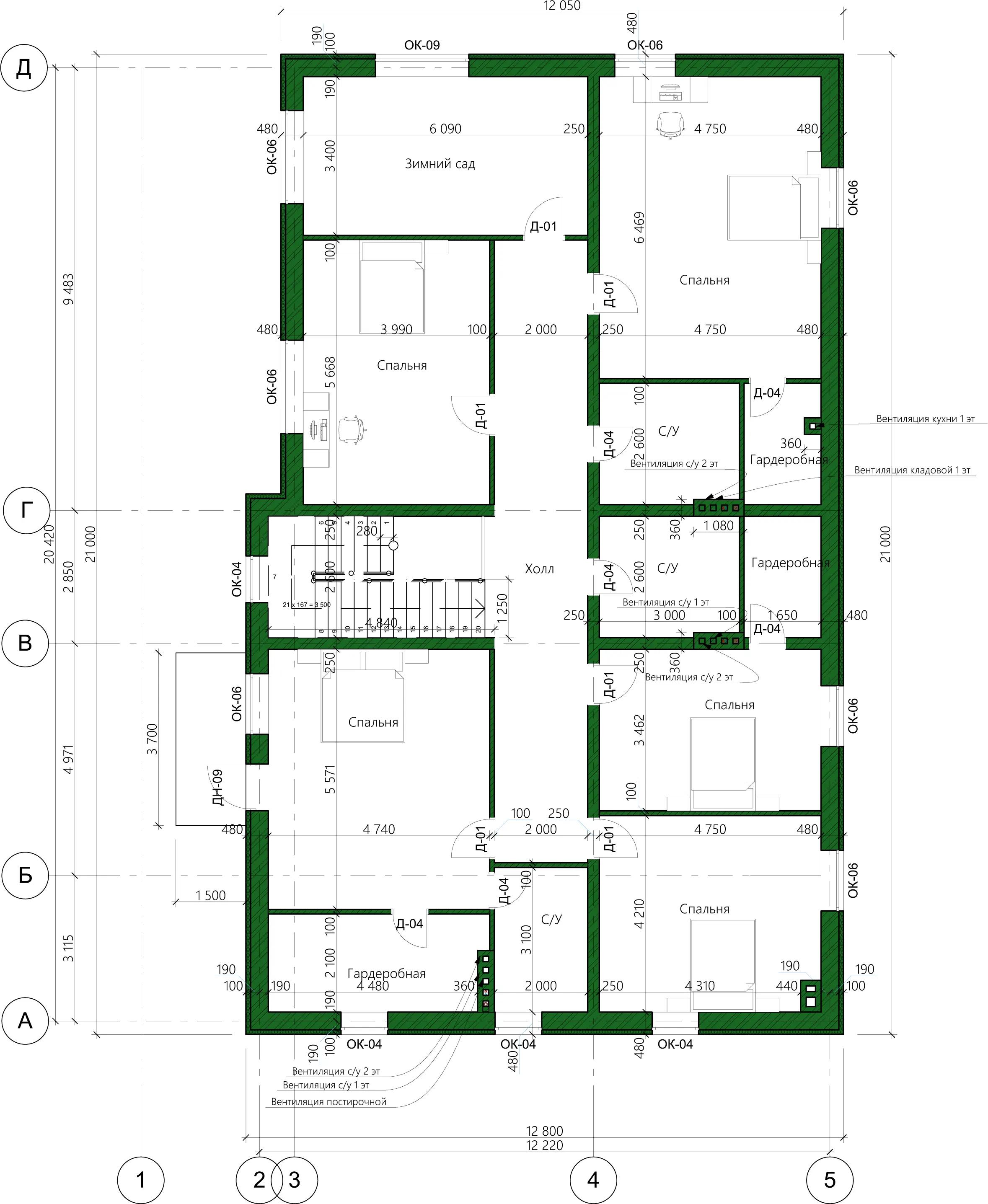 Планировка проекта дома №h-1410 H-1410_p2.webp