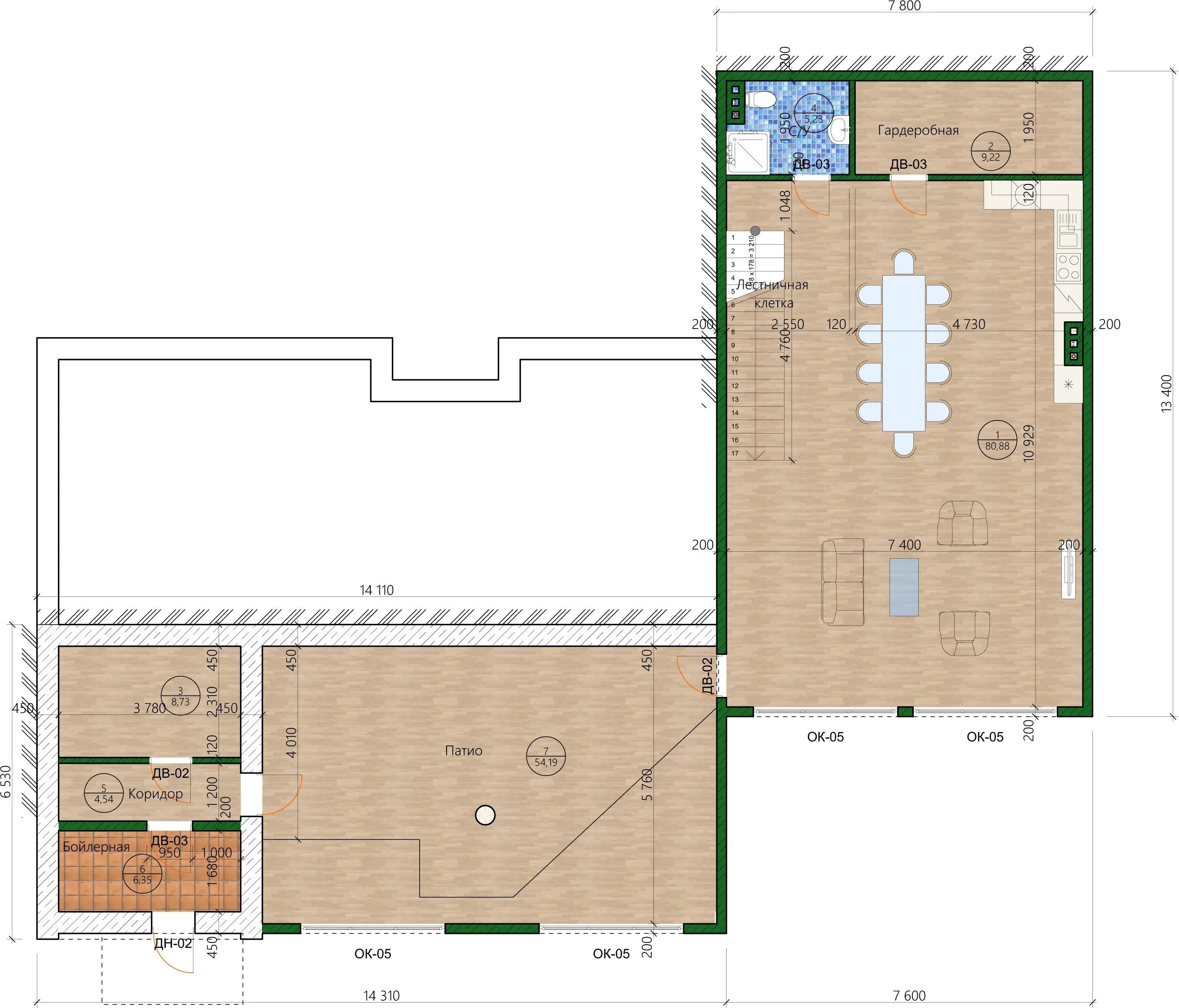 Планировка проекта дома №h-1414 H-1414_p3.webp
