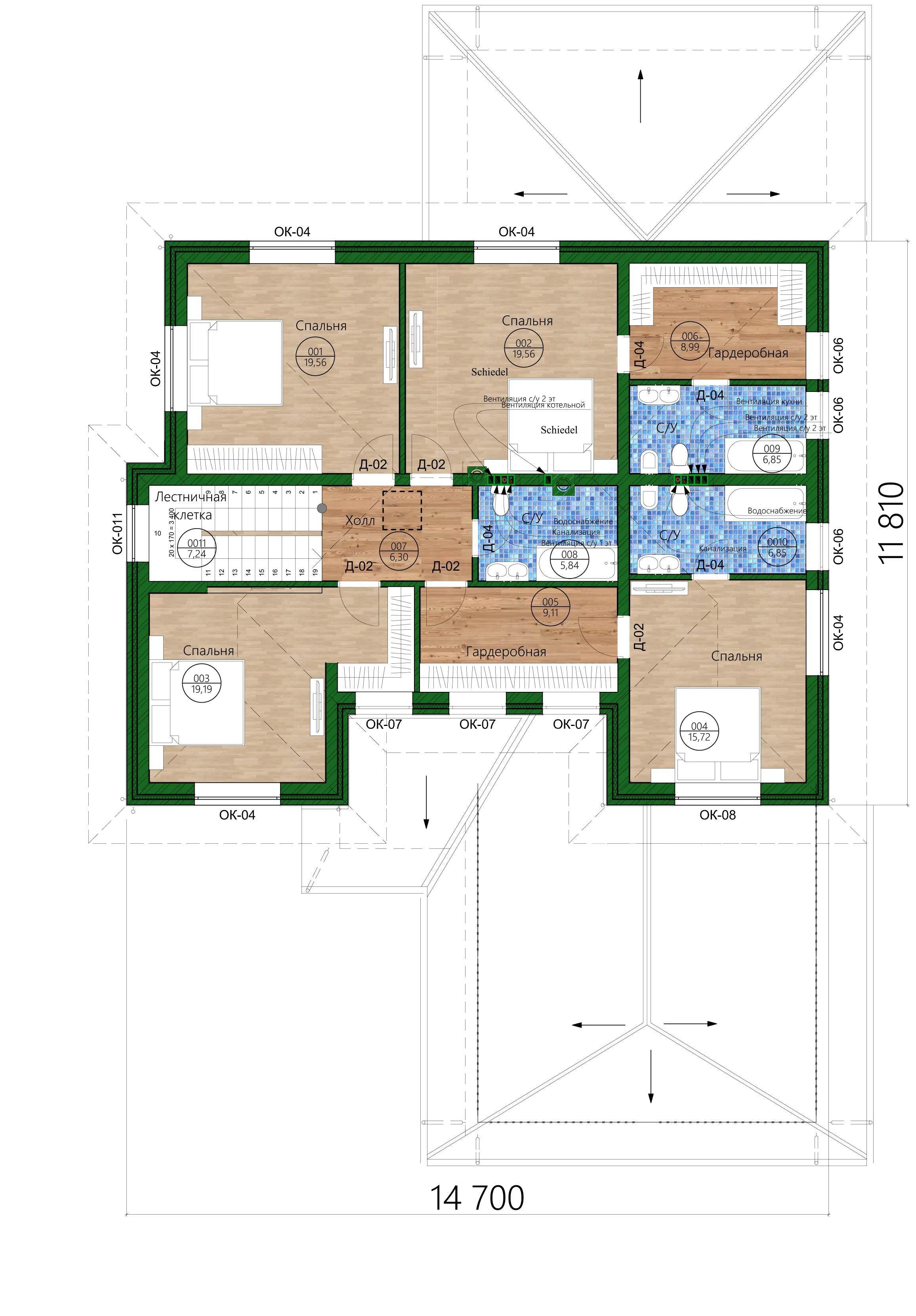 Планировка проекта дома №h-1503 H-1503_p2.webp