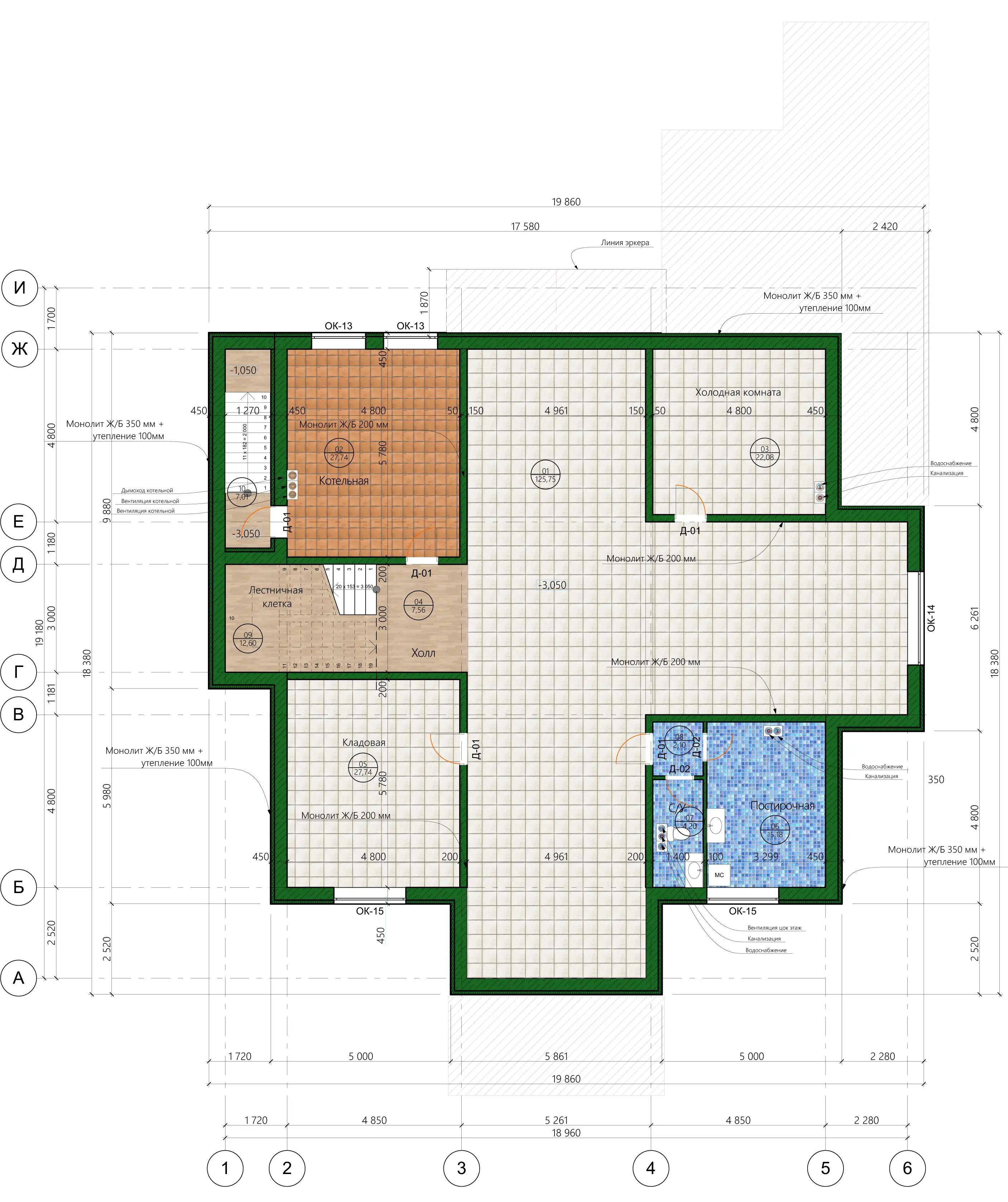 Планировка проекта дома №h-1518 H-1518_p3.webp