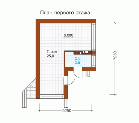 Планировка проекта дома №i-060-1p i-060-1p-p1.gif