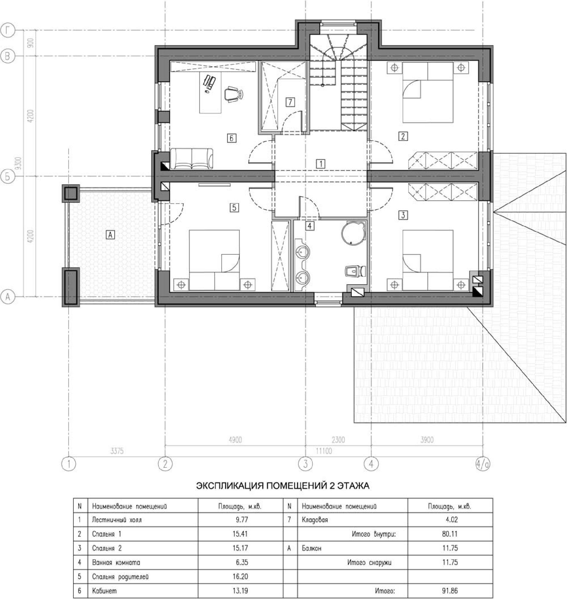 Планировка проекта дома №kr-167 5bbb090b73e4e.jpg