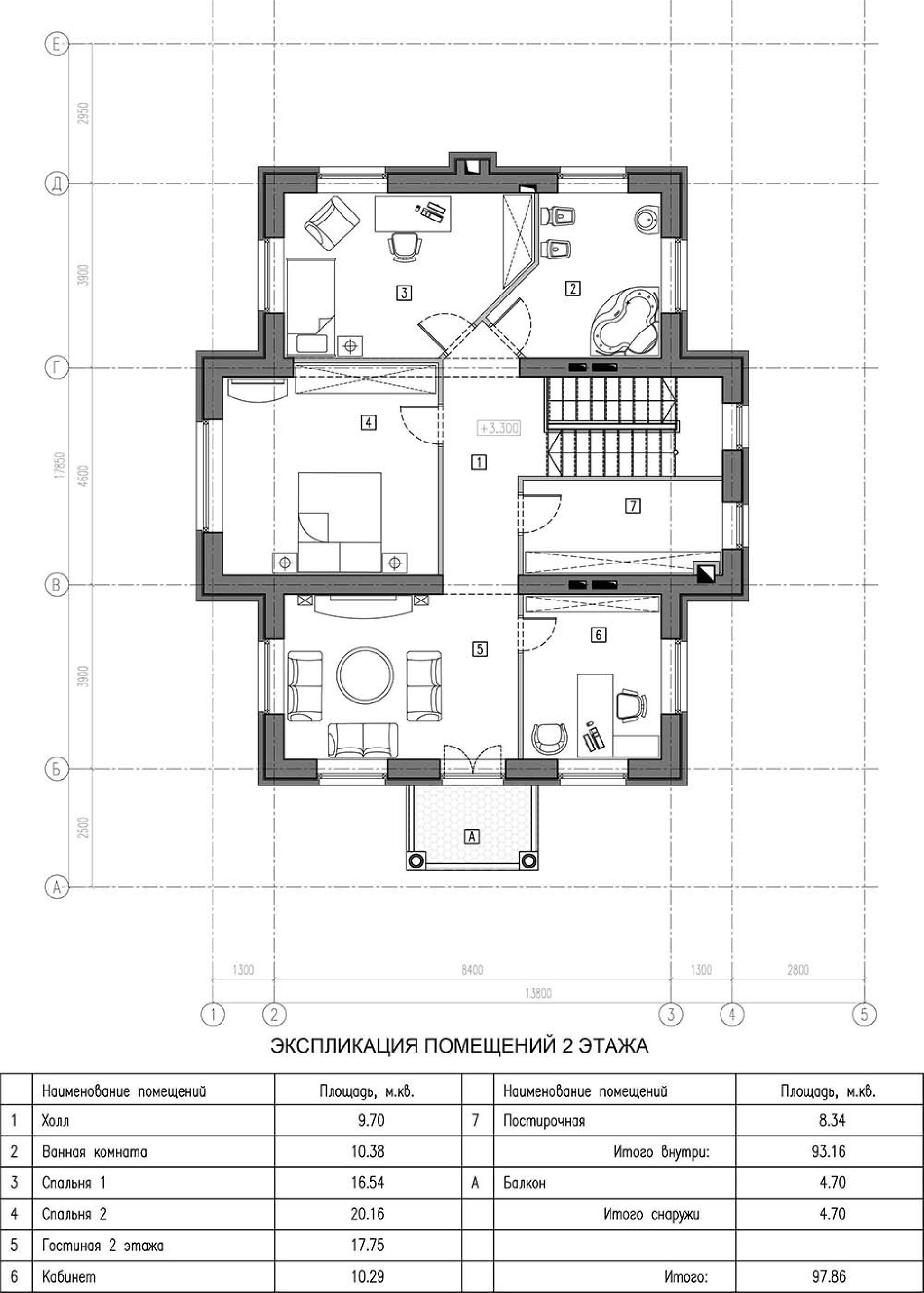 Планировка проекта дома №kr-223 5bbb2ae4e1a8e.jpg
