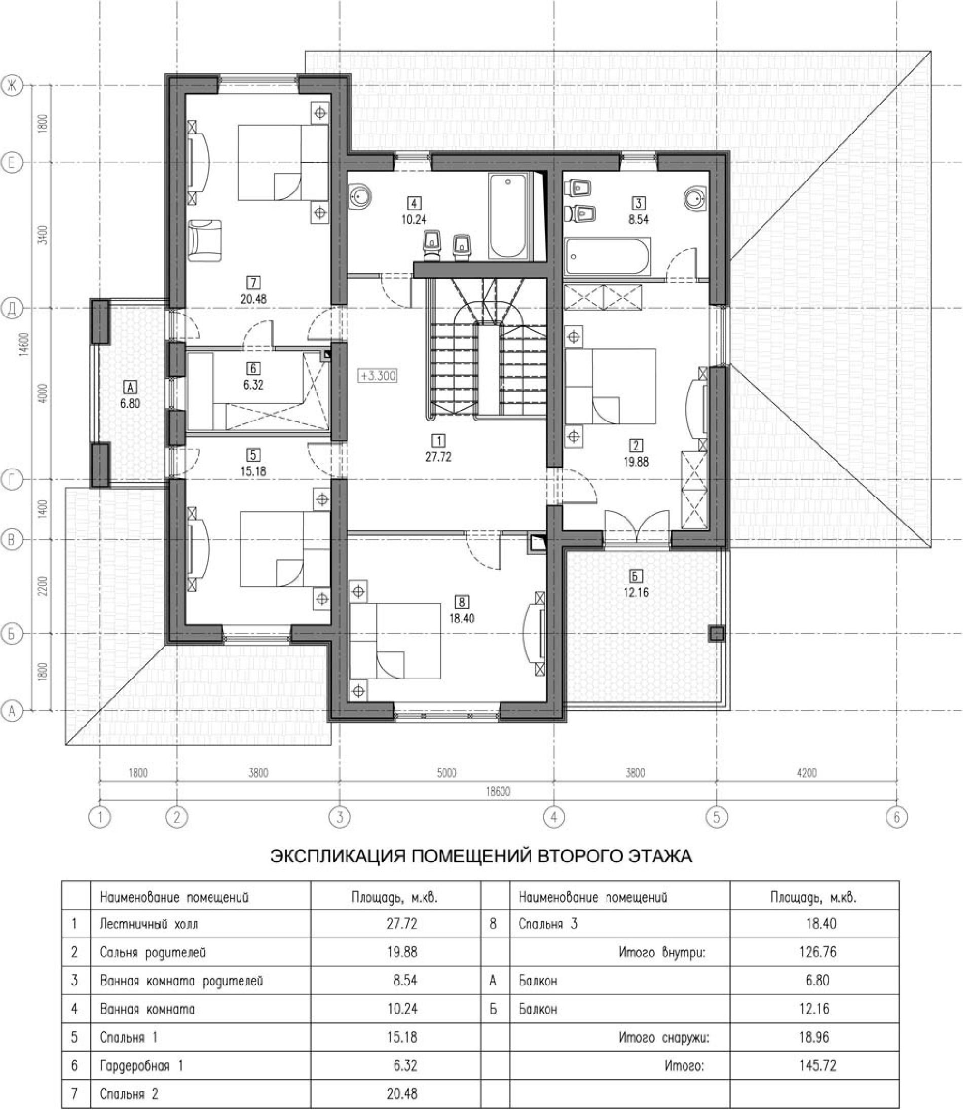 Планировка проекта дома №kr-304 5bbb33e6e86d6.jpg