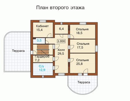 Планировка проекта дома №l-474-1p l-474-1p-p2.gif