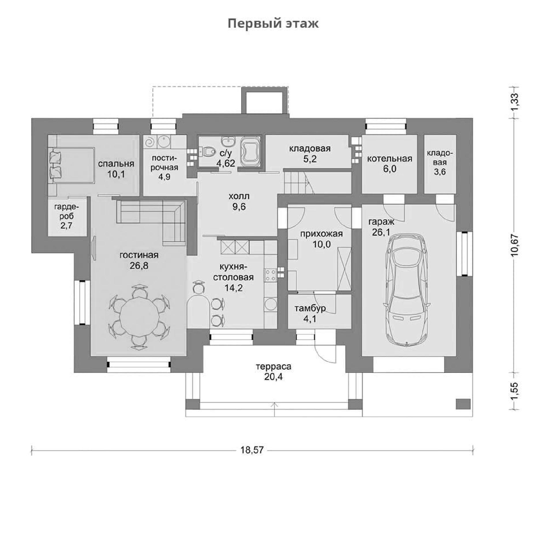 Планировка проекта дома №m-284 m-284_p1.jpg