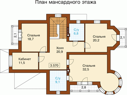 Планировка проекта дома №m-301-1k m-301-1k-p2.gif