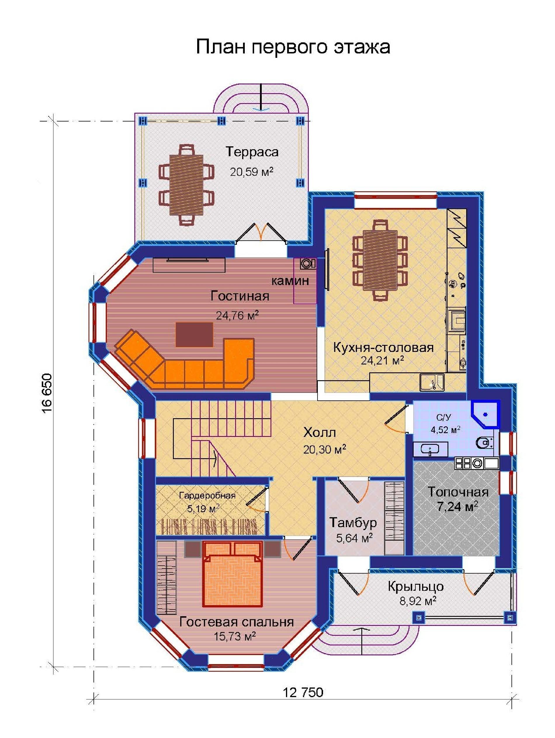 Планировка проекта дома №m-375 375_1.jpg