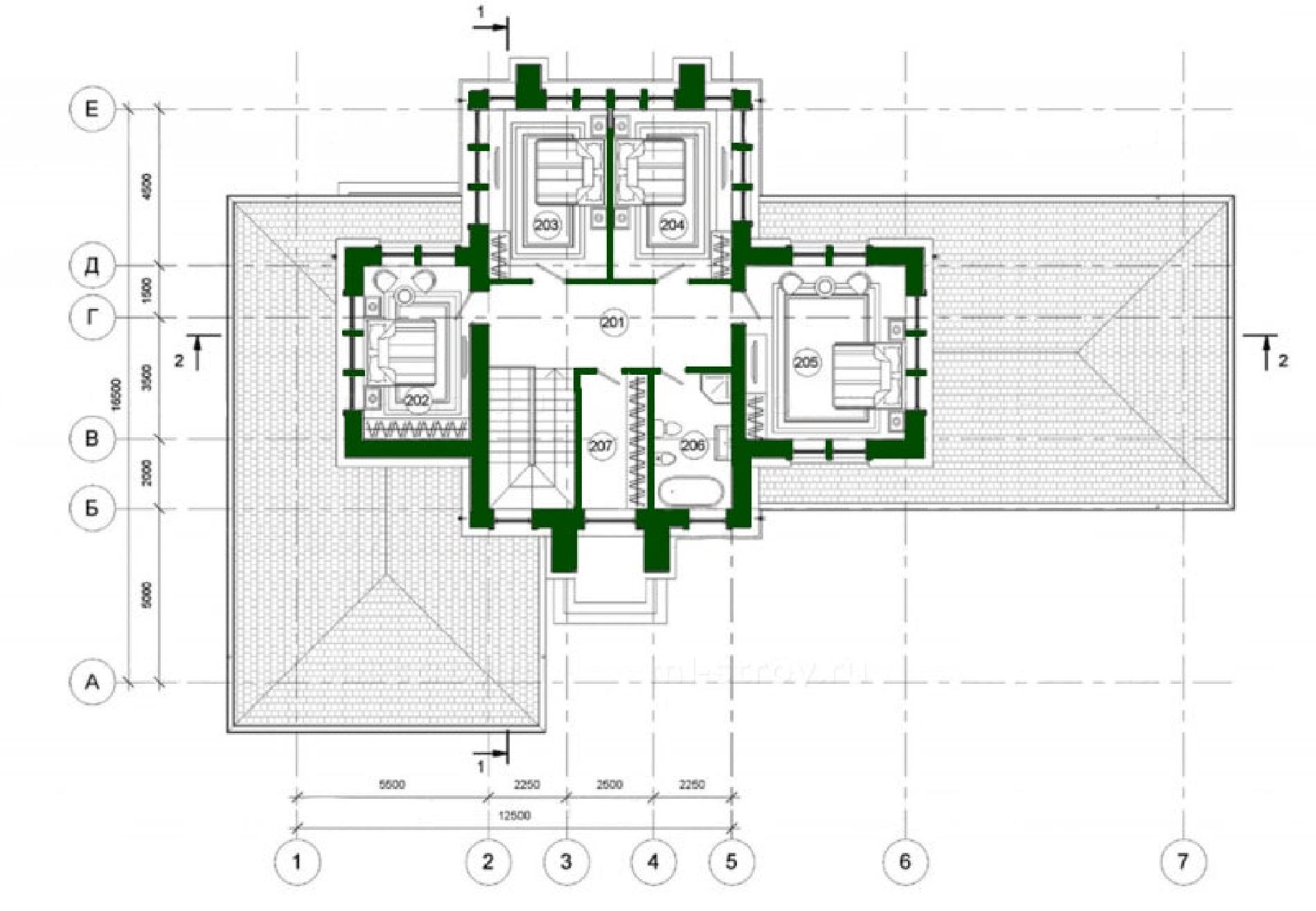 Планировка проекта дома №ml-282 ml-282_p2.jpg