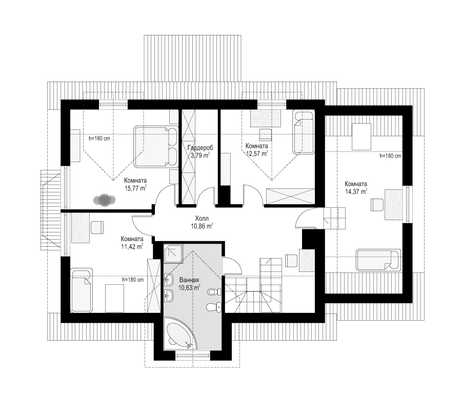 Планировка проекта дома №mp-012 proect_mp-012-pl3.jpg