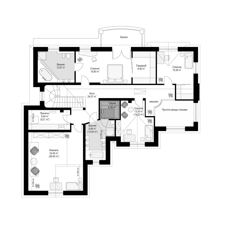Планировка проекта дома №mp-070 proect_mp-070-pl3.jpg