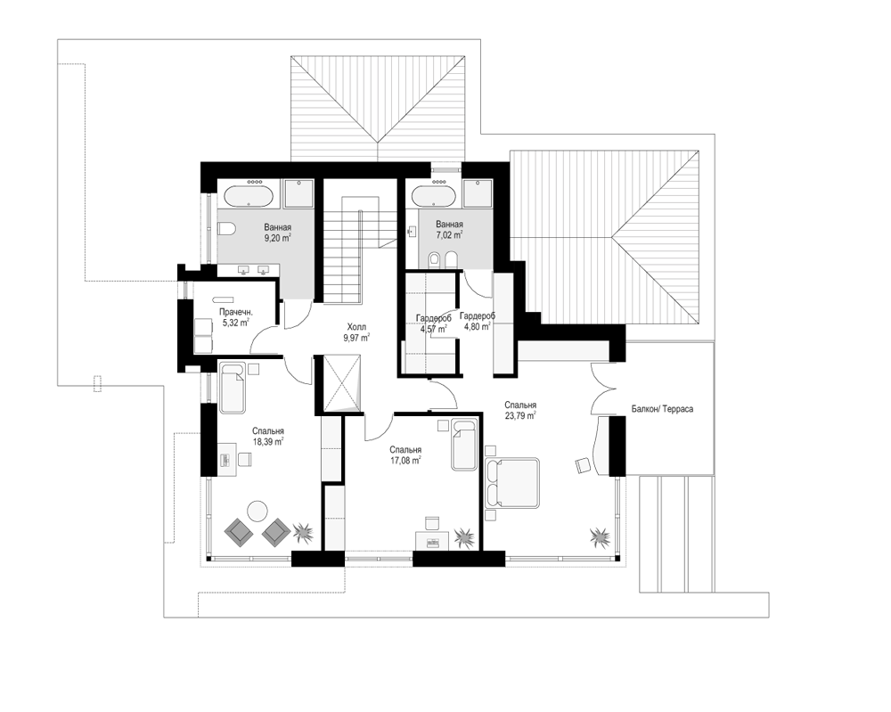 Планировка проекта дома №mp-077 proect_mp-077-pl3.jpg