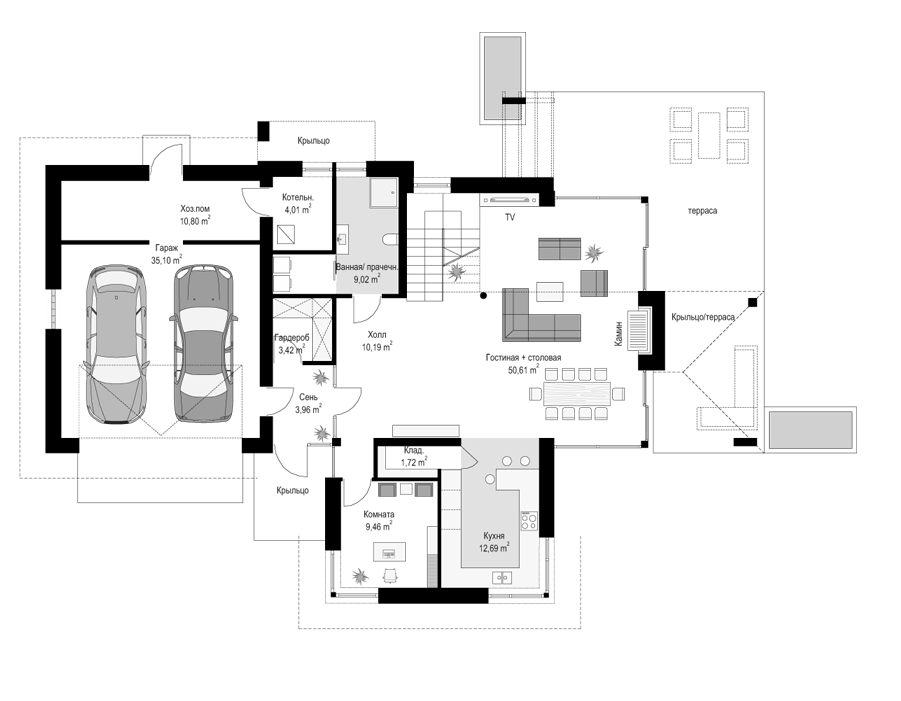 Планировка проекта дома №mp-140 proect_mp-140-pl1.jpg