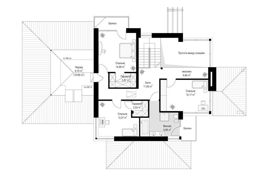Планировка проекта дома №mp-140 proect_mp-140-pl3.jpg