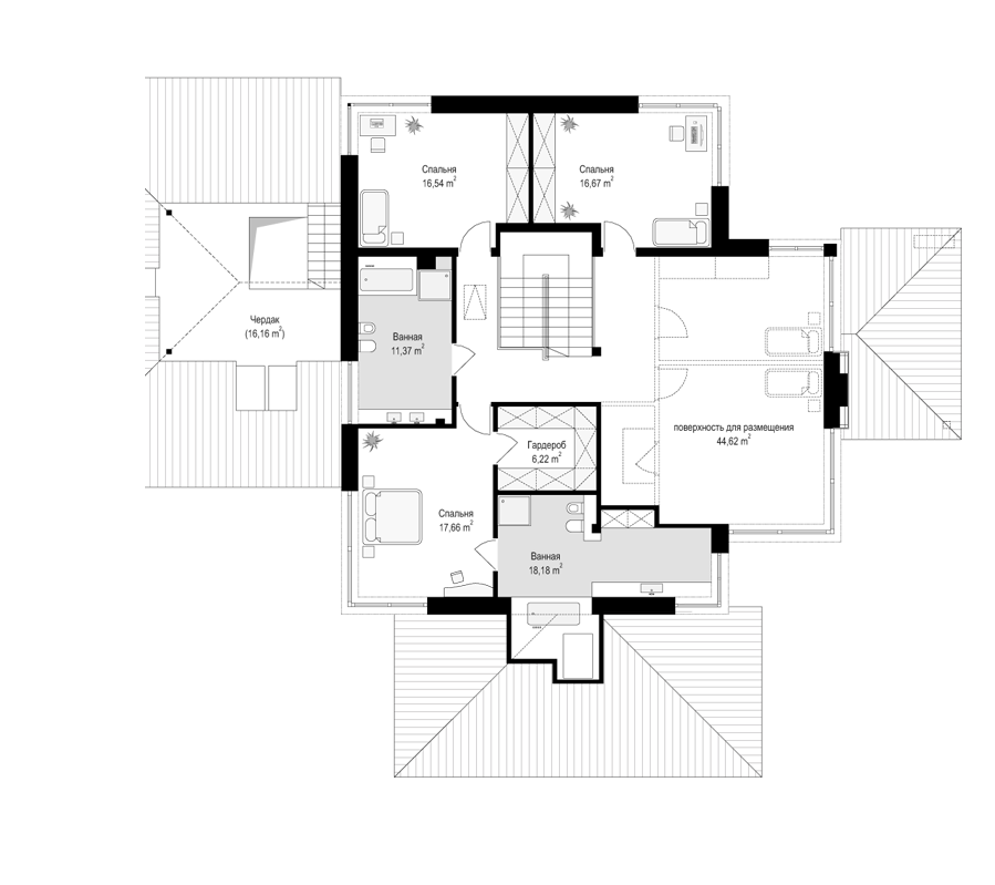 Планировка проекта дома №mp-142 proect_mp-142-pl3.jpg