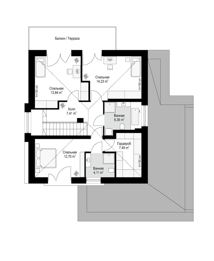 Планировка проекта дома №mp-251 proect_mp-251-pl3.jpg
