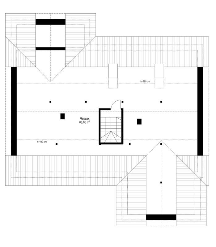 Планировка проекта дома №mp-256 proect_mp-256-pl3.jpg