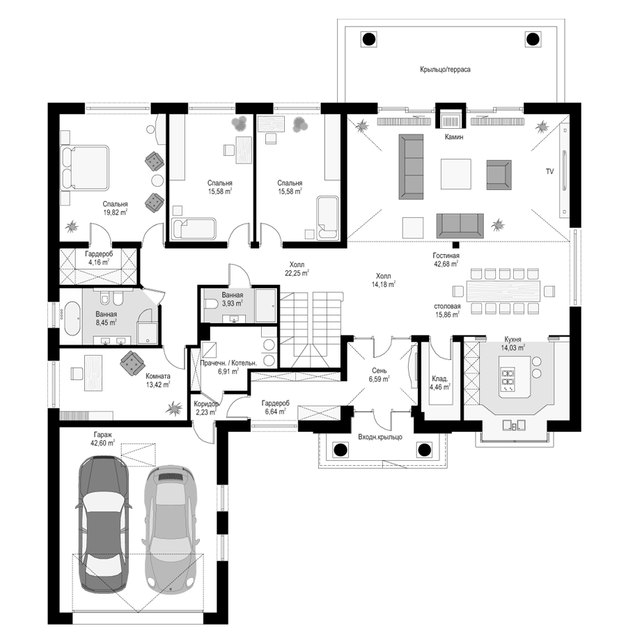 Планировка проекта дома №mp-282 proect_mp-282-pl1.jpg