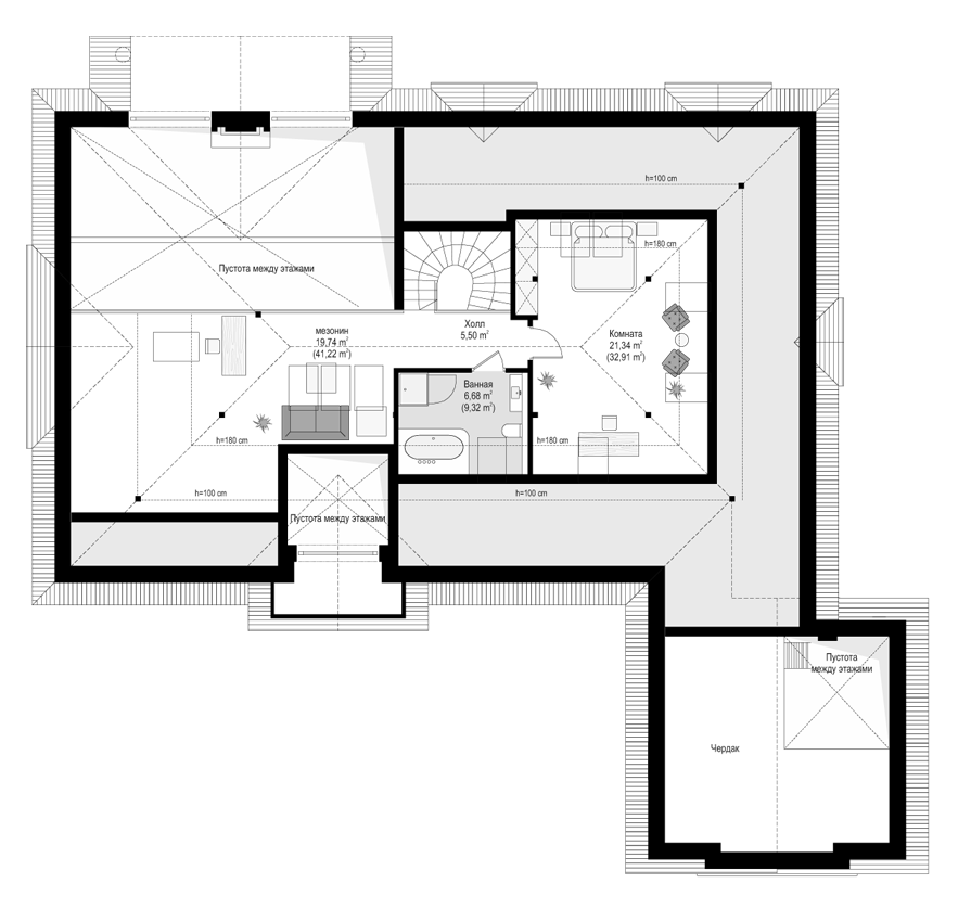 Планировка проекта дома №mp-288 proect_mp-288-pl3.jpg