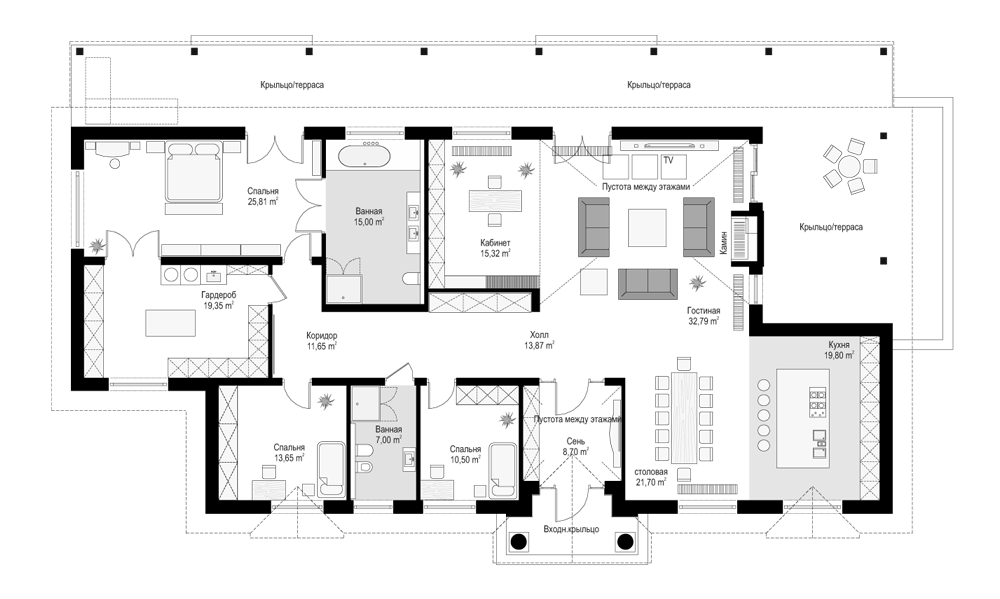 Планировка проекта дома №mp-290 proect_mp-290-pl0.png