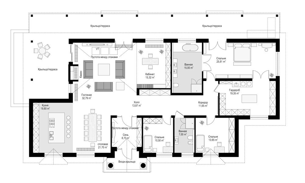 Планировка проекта дома №mp-290 proect_mp-290-pl1.jpg