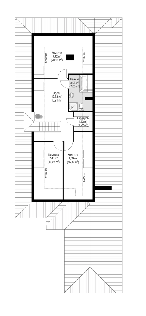 Планировка проекта дома №mp-385 proect_mp-385-pl3.jpg