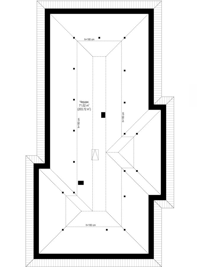 Планировка проекта дома №mp-397 proect_mp-397-pl3.jpg